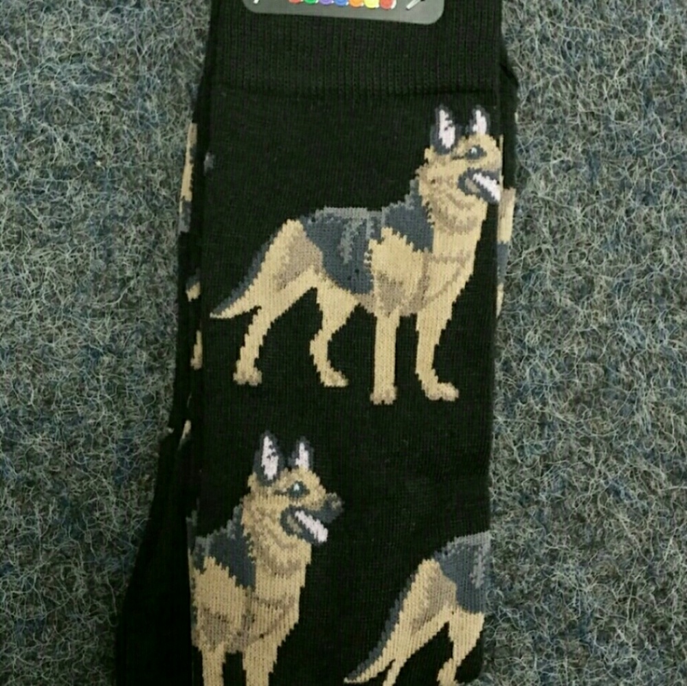 3/$25 GSD German Shepherd Men NWT Socks - Picture 1 of 5